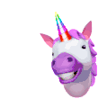 Unicorn Smiles Sticker