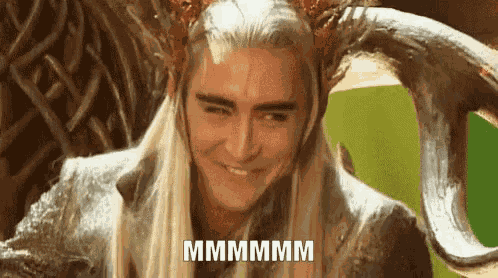 властелин колец трандуил подмигивание улыбка GIF