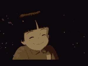 火垂るの墓　節子と清太　スマイル　笑顔 GIF