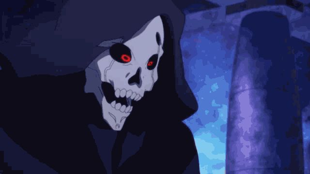 死神 目が泳ぐ 頭がおかしい GIF