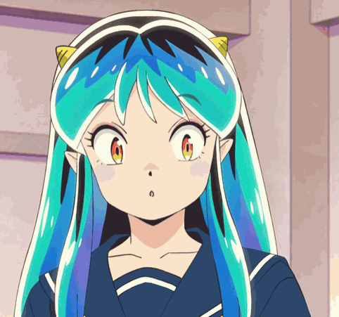 Urusei Yatsura Lum Face Eyes Blinking GIF
