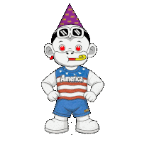 Usa Party America Celebration Sticker