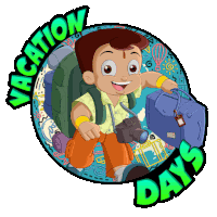 Vacation Days Chhota Bheem Sticker