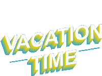 Vacation Time Time Off Sticker