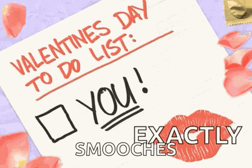 Valentines Day List GIF