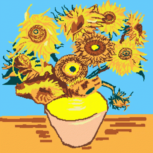 Van Gogh Pixel Pixel Art GIF