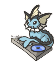 Vapoeron Danceing Sticker