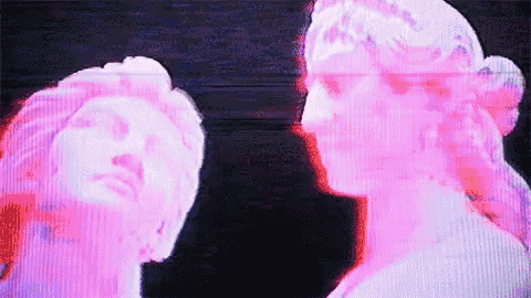 Vaporwave Glitch GIF