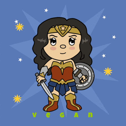 Vegan Superhero Female GIF