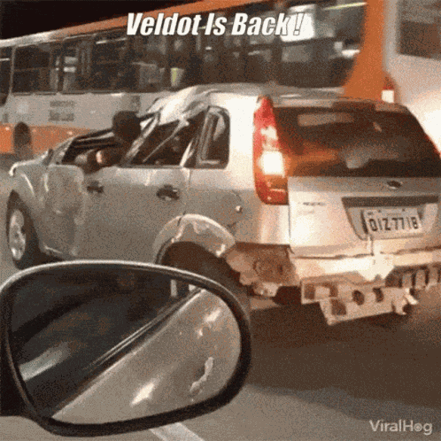 Veldot Is Back Car GIF