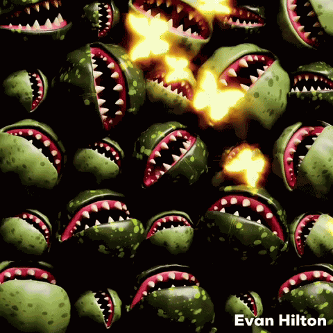 Venus Fly Trap Butterflies GIF