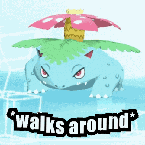 Venusaur Walks Around GIF