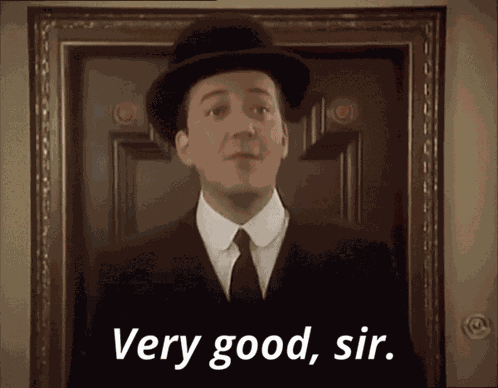 Very Good Sir Jeeves GIF