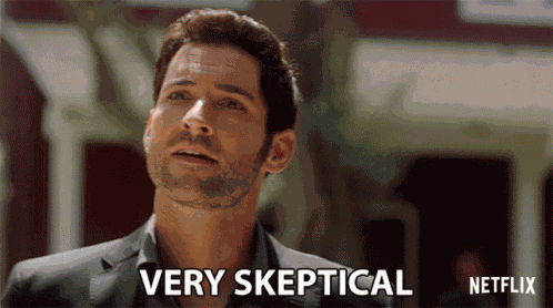 Very Skeptical Tom Ellis GIF
