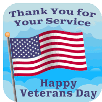 Veterans Day Thank You Veterans Sticker