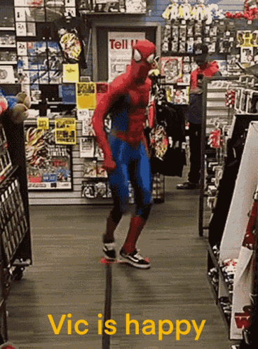 Vic Spider Man GIF