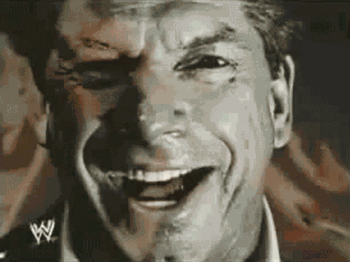 Vince Mc Mahon Crazy Laugh GIF