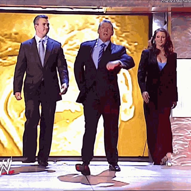 Vince Mc Mahon Shane Mc Mahon GIF