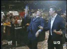 Vince Shane Mc Mahon GIF