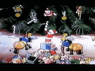 Vintage Christmas Decorating GIF