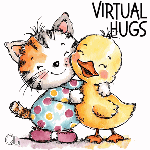 Virtual Hugs Sending Hugs GIF