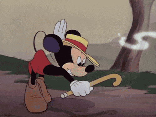 Visdeapus Mickey Mouse Floating Smelling Pie In Windowsill GIF