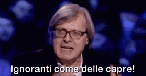 Vittorio Sgarbi Ignoranti Capre GIF