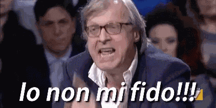 Vittorio Sgarbi Non Mi Fido Non Fidarsi GIF