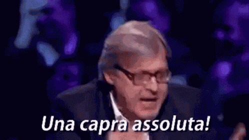 Vittorio Sgarbi Una Capra Assoluta GIF