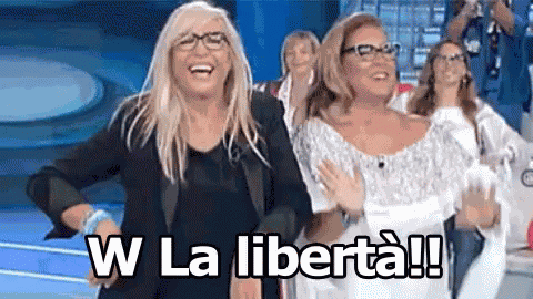 Viva La Libertà Libertà Tempo Libero Riposare Essere Liberi Mara Venier Romina Power Balletto GIF