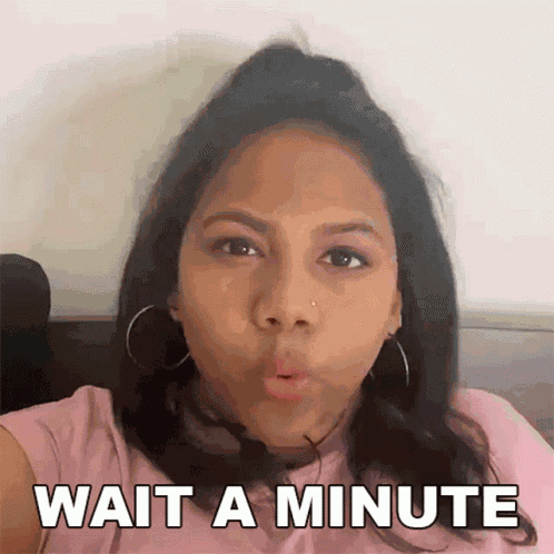 Wait A Minute Deeksha GIF