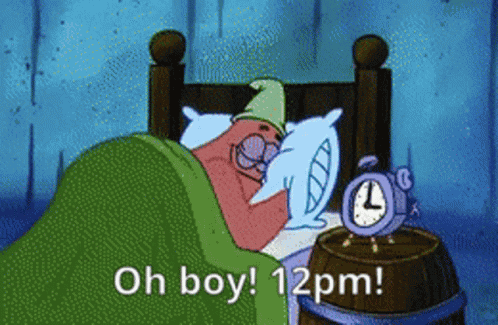 Waking Up Patrick GIF