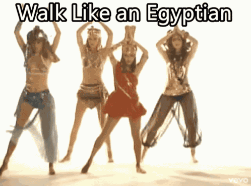Walk Like An Egyptian Egyptian GIF