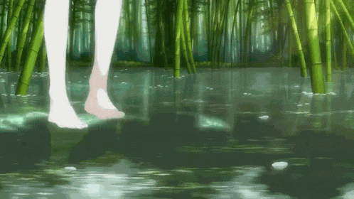 Walking Anime Girl GIF