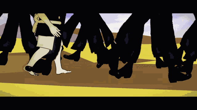 Walking Businessmen GIF