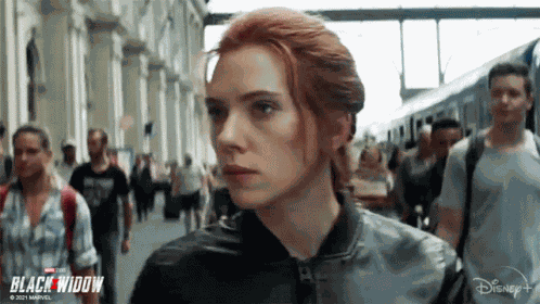 Walking Natasha Romanoff GIF