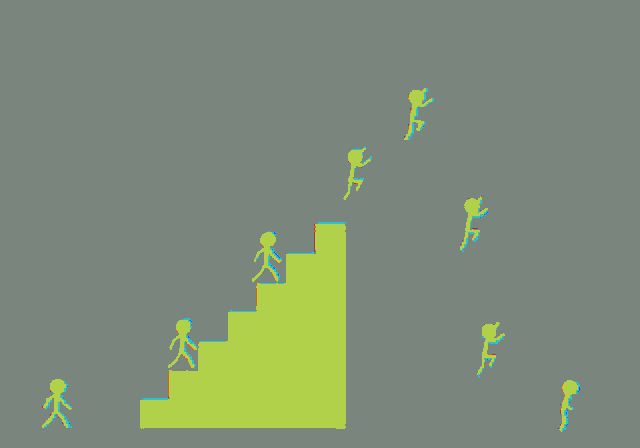 Walking People Optical Illusion Optical Illusion Colour Changing Walking People GIF