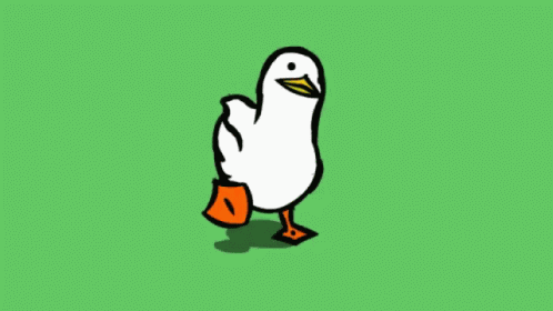 Walking Walking Duck GIF