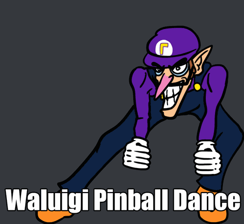 Waluigi Pinball GIF