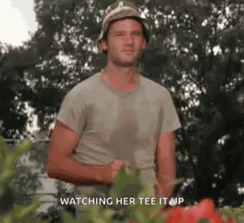 Washing Watching Her Tee It Up GIF