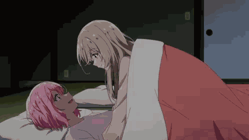 Watanare Ajisai-san Cuddles Renako GIF