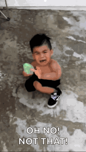 Water Balloon Cry GIF