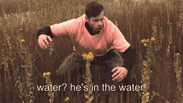Water Hes In The Water Crazy GIF