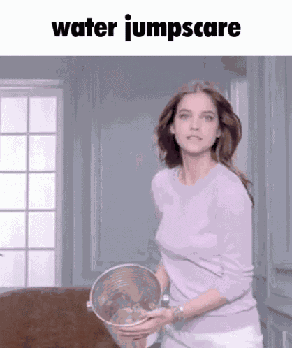 Water Jumpscare GIF