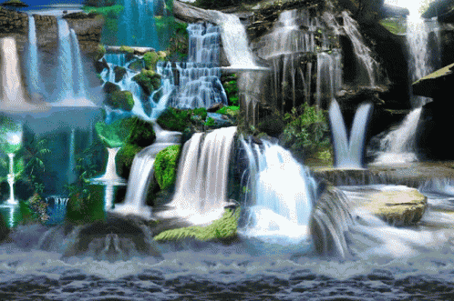 Water Water Falls GIF