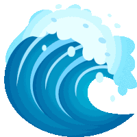 Water Wave Nature Sticker