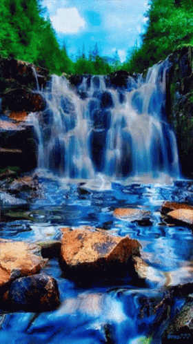 Waterfall Beautiful GIF