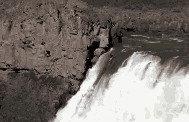 Waterfall Kayak GIF