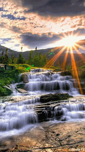 Waterfall Nature GIF