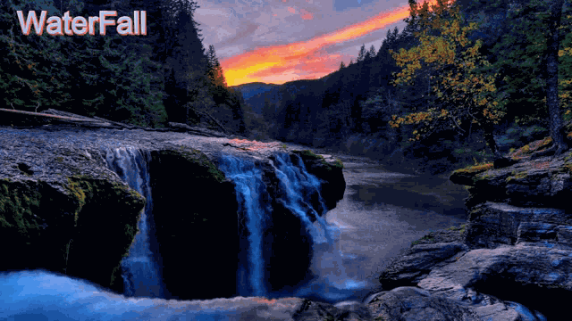 Waterfall Nature GIF